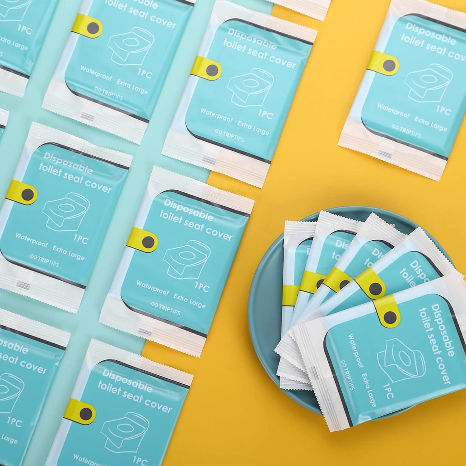 Cubiertas de Asiento de Inodoro Desechables TRIPTIPS 60 Unidades XL