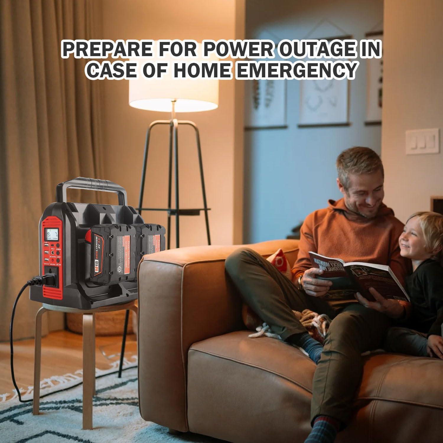 Inversor de Potencia Gerttilyon M18 18V 350W Onda Sinusoidal Pura