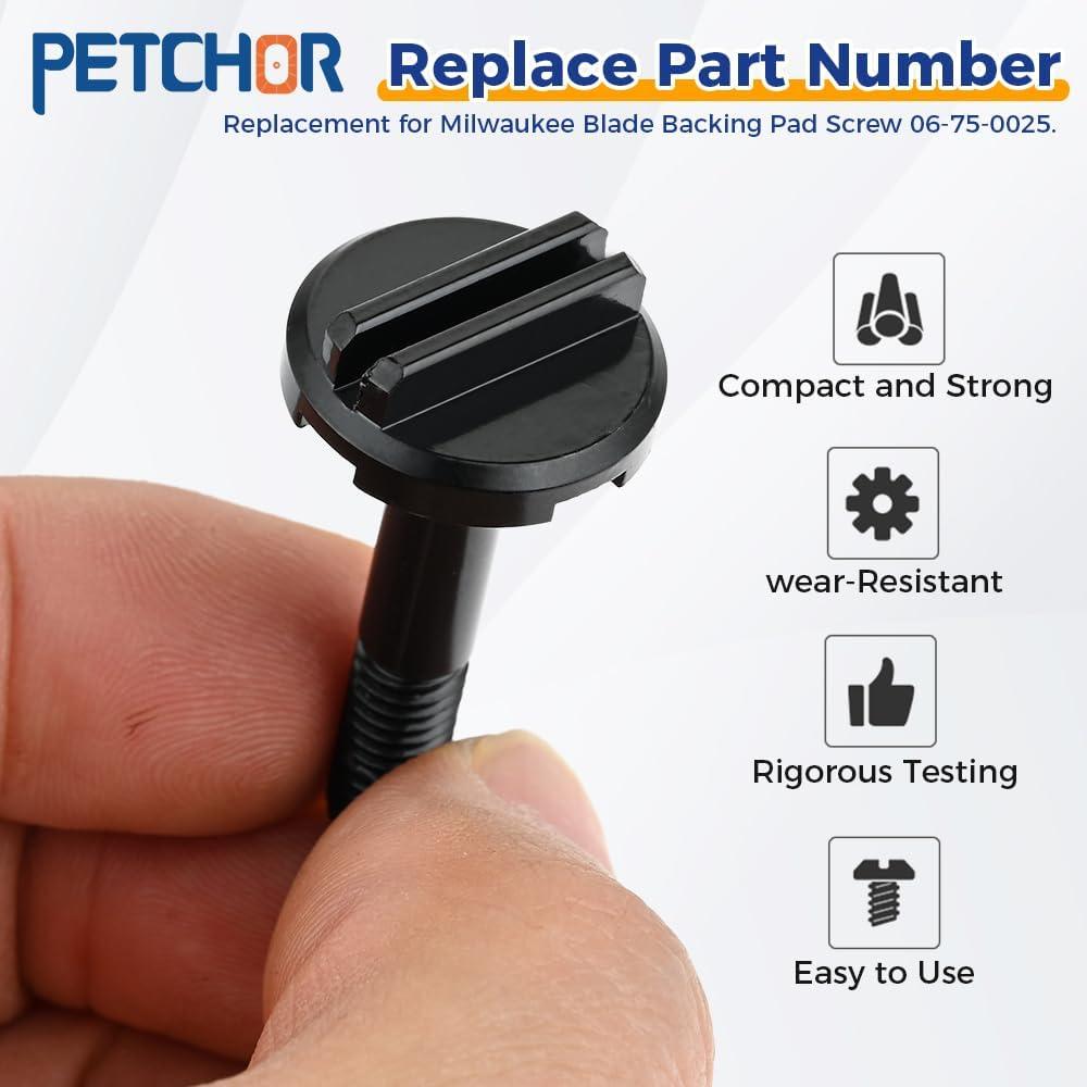 Tornillos de Reemplazo para Almohadilla Milwaukee 06-75-0025 - 2 Pcs