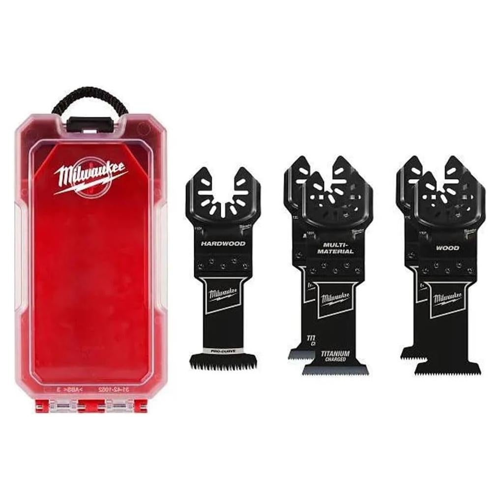 Kit de Cuchillas Oscilantes Milwaukee 5 Piezas Titanio