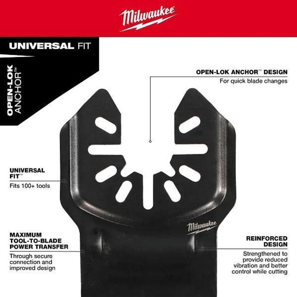 Kit de Cuchillas Oscilantes Milwaukee 5 Piezas Titanio