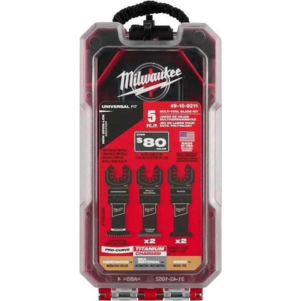 Kit de Cuchillas Oscilantes Milwaukee 5 Piezas Titanio