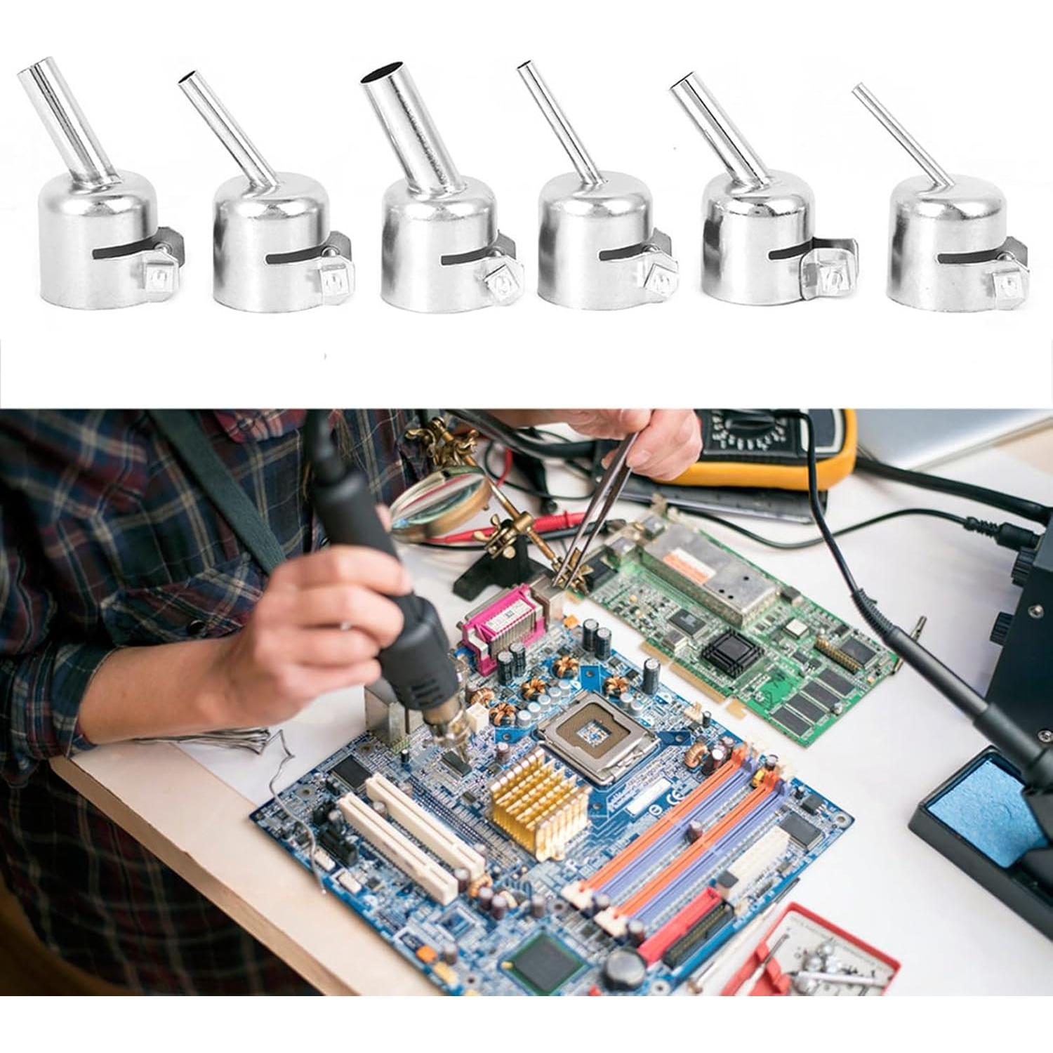 6 Boquillas Oblicuas para Pistola de Aire Caliente Chazcool