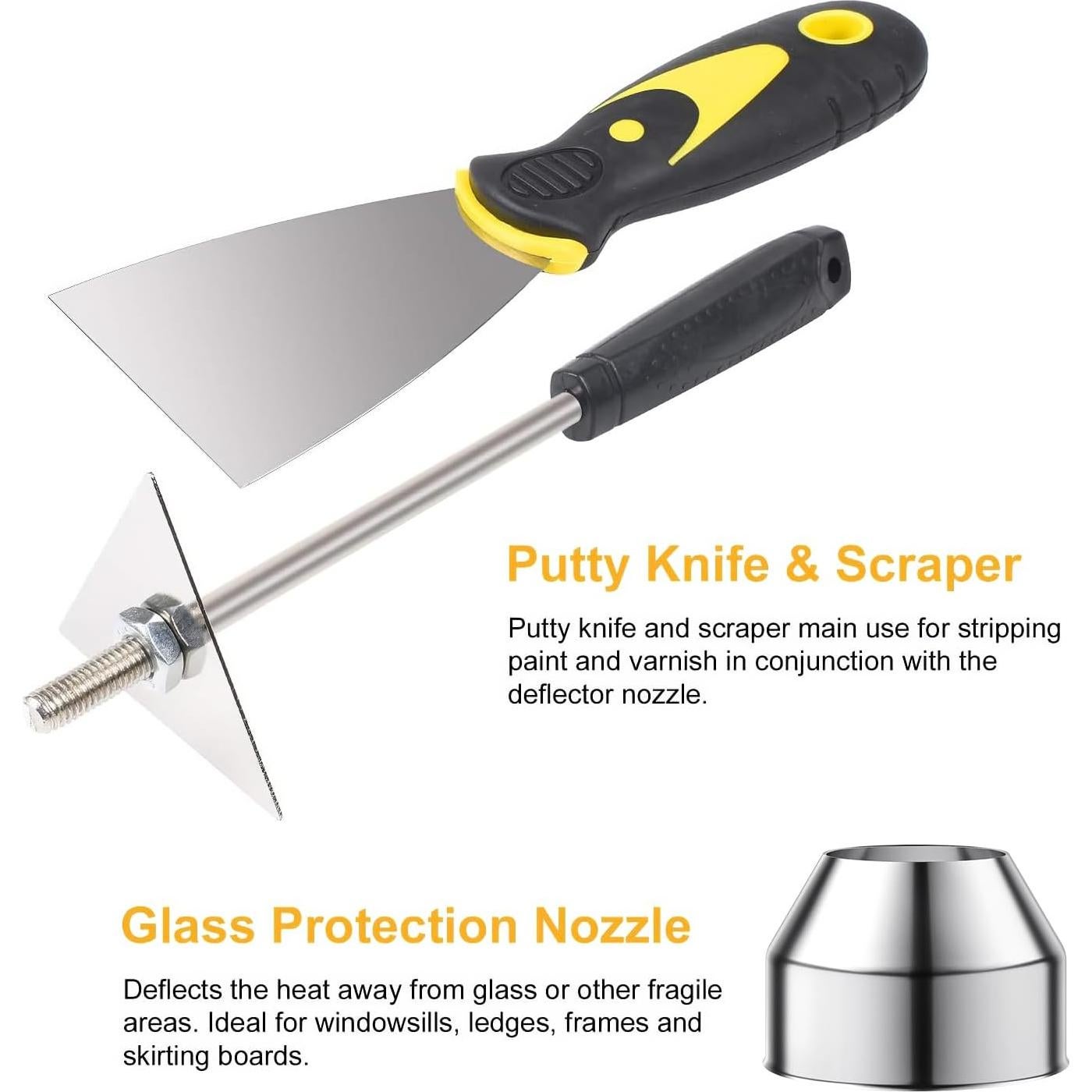 Kit de Boquillas para Pistola de Calor SEEKONE 7 Piezas 35mm