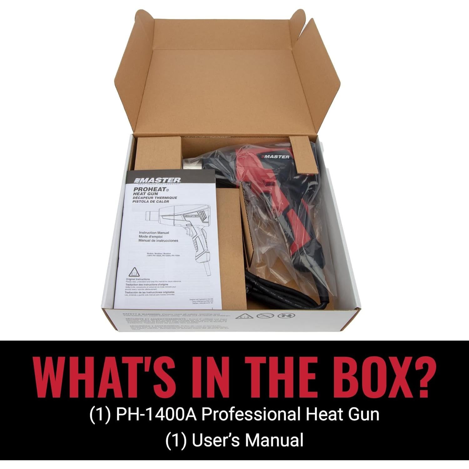 Pistola de Calor Profesional Master Appliance PH-1400A 1560W