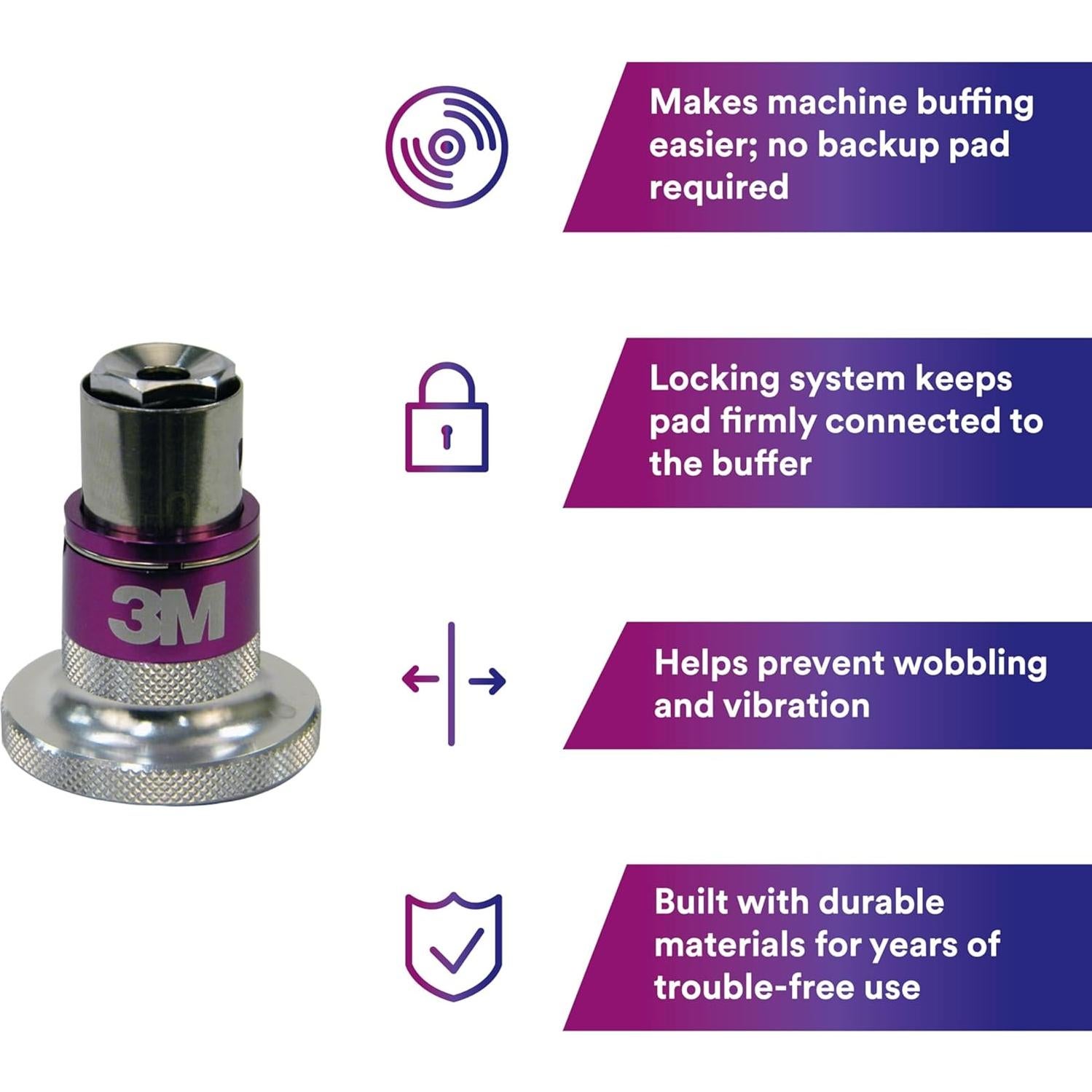 Adaptador de Conexión Rápida 3M Perfect-It 05752 1.59 cm