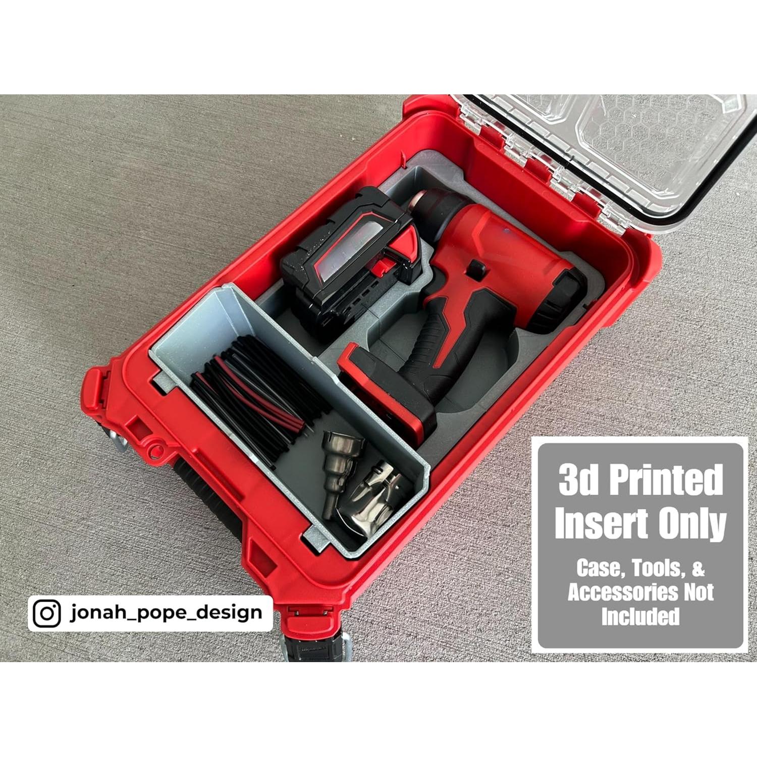 Inserto 3D ToolCraft3d para Organizador Milwaukee Packout M18