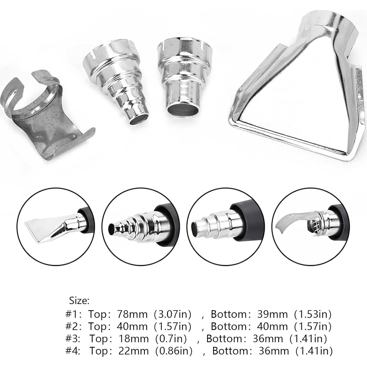 Kit de Boquillas para Pistola de Calor Milwaukee 4 Piezas