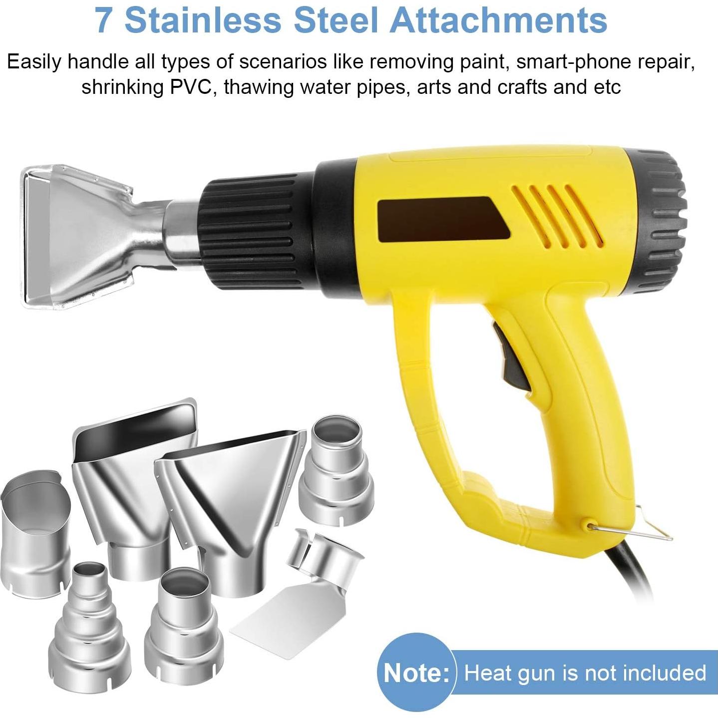 Set de 7 Puntas de Boquilla para Pistola de Calor 35mm Yosoo