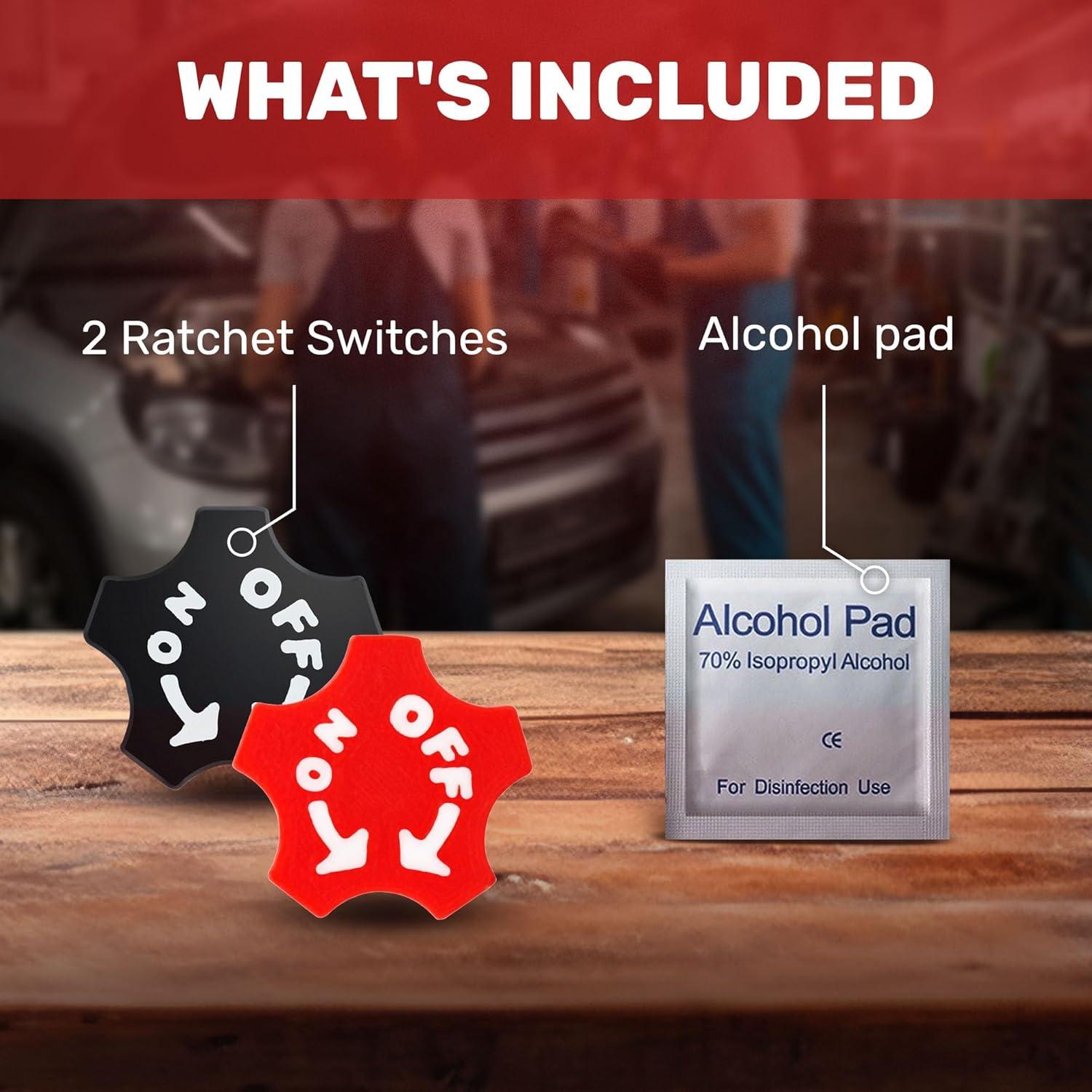 Interruptor de Trinquete Magnético Head Concepts para Milwaukee M12 - Paquete de 2