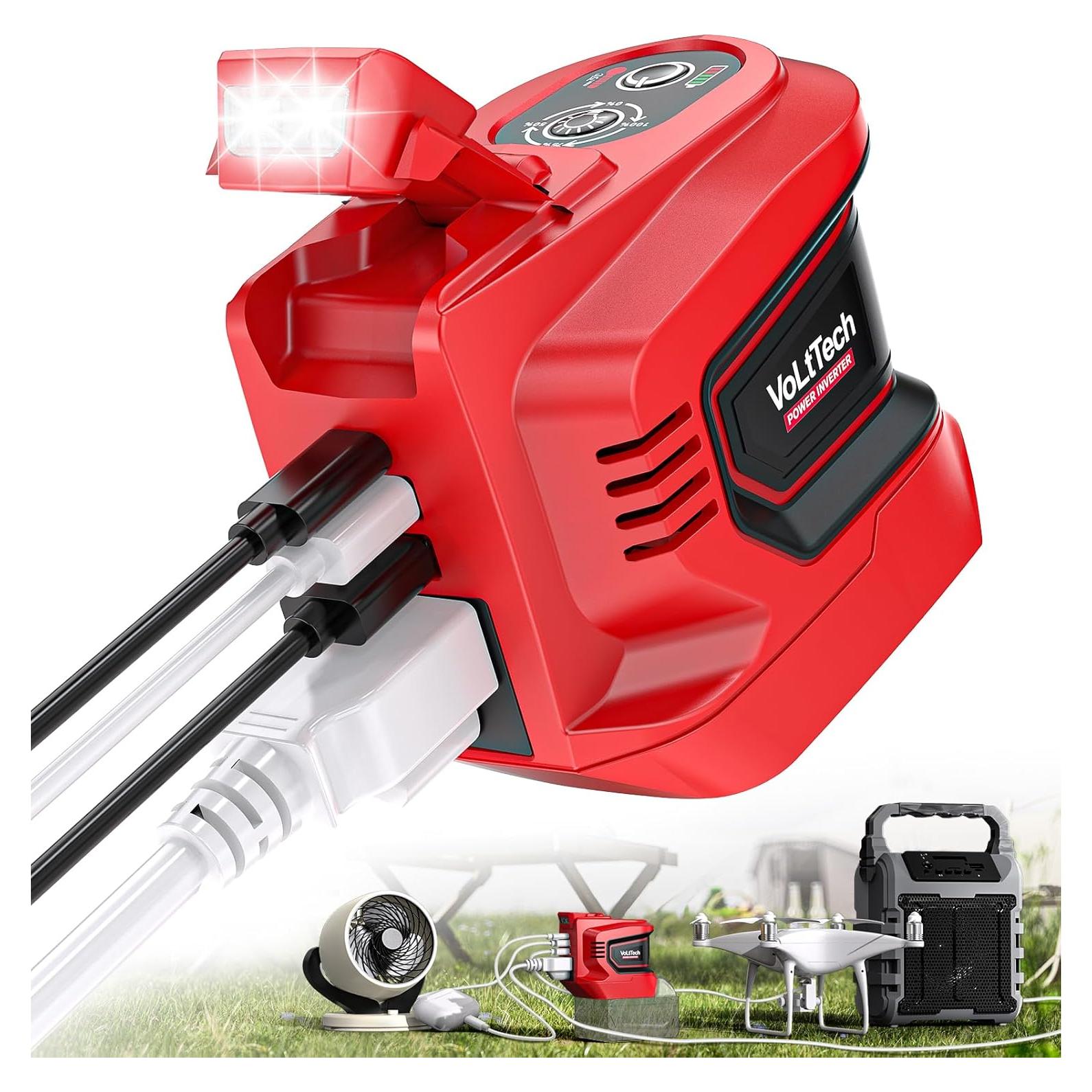 Inversor de Potencia VoLtTech 200W para Batería Milwaukee 18V