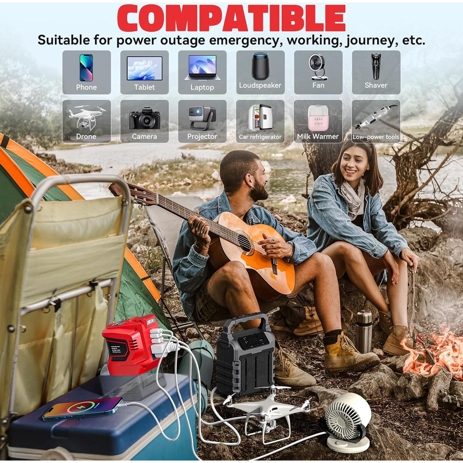 Inversor de Potencia VoLtTech 200W para Batería Milwaukee 18V