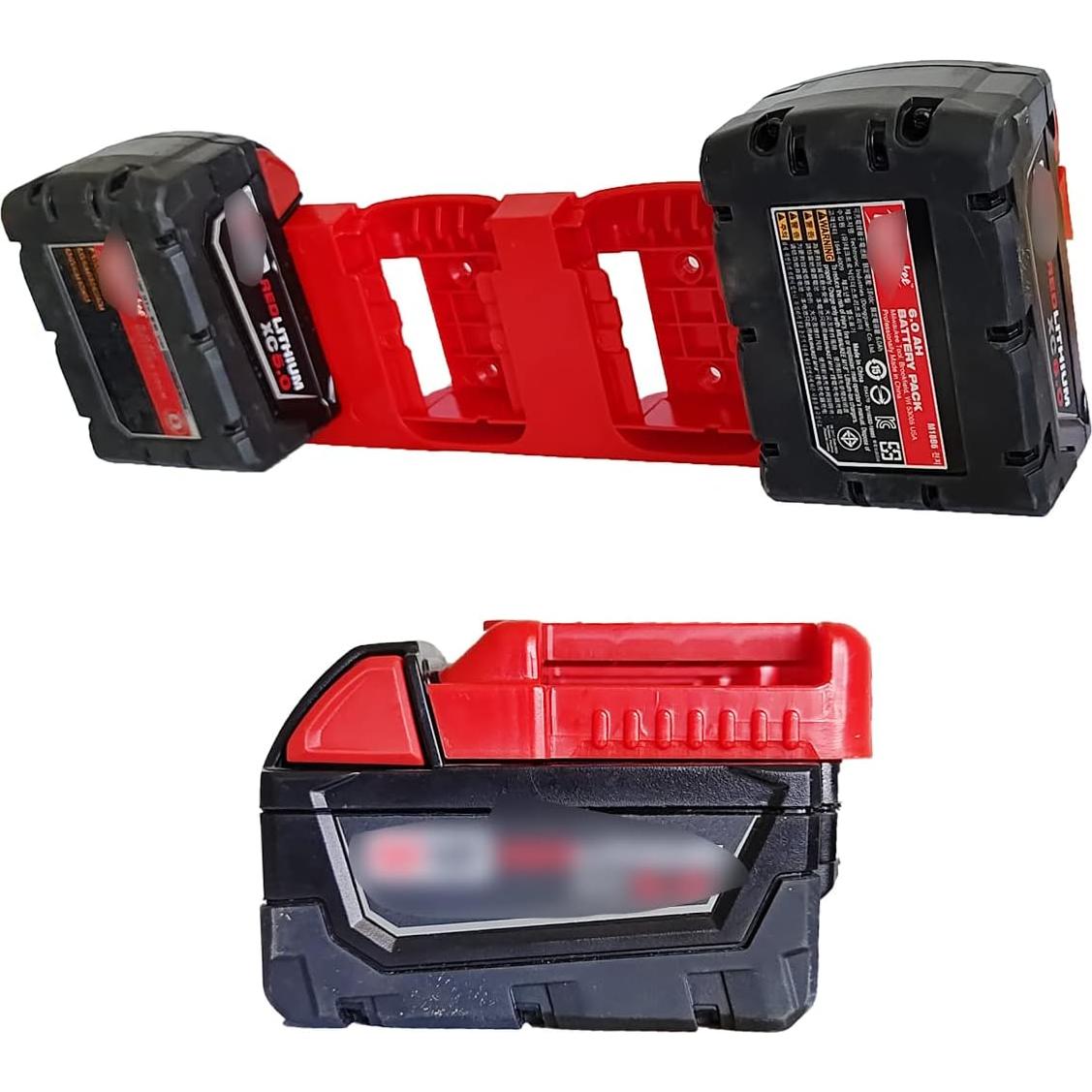 Soporte Organizador de Baterías Plástico WOLGNKI para Milwaukee M12/M18