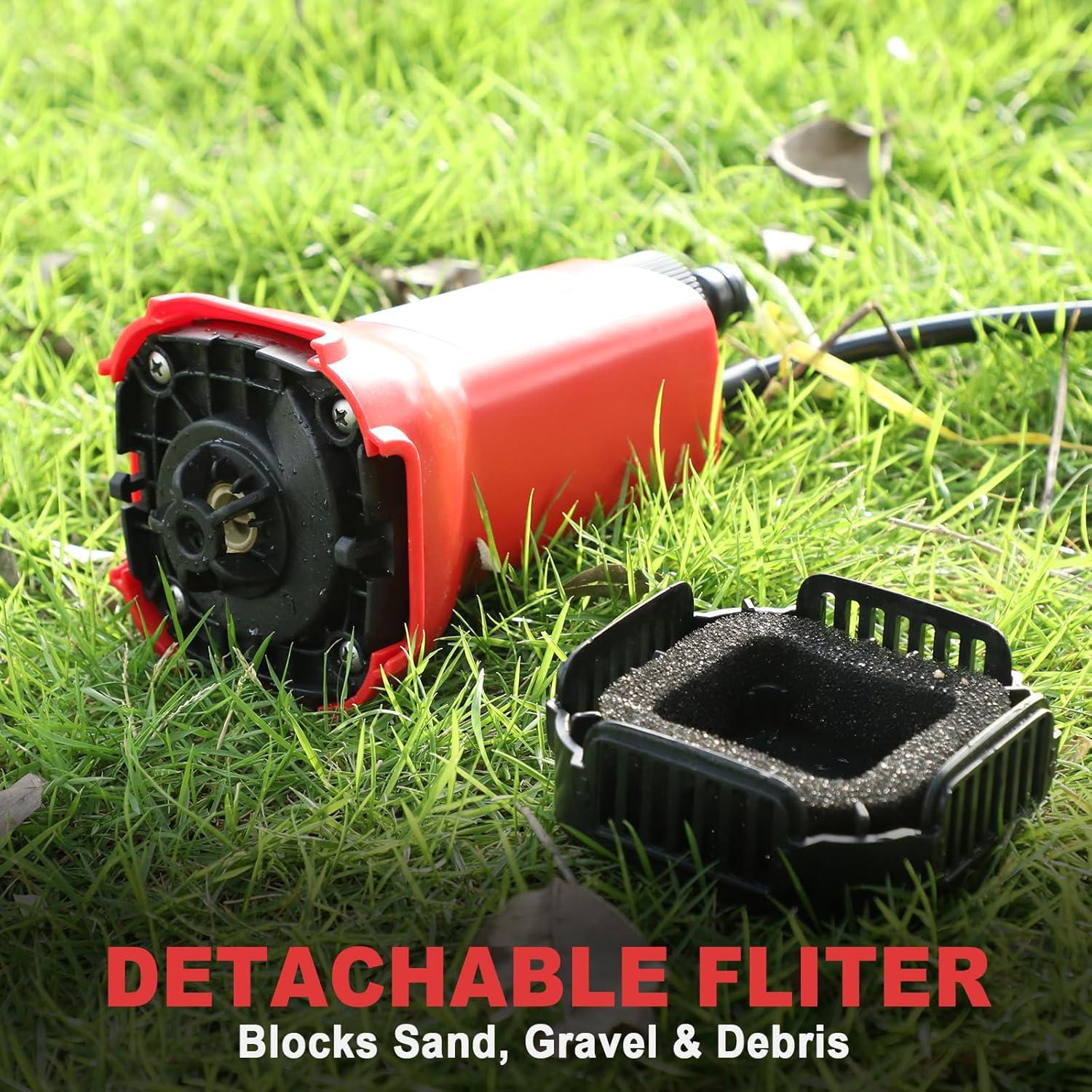 Bomba de Agua Sumergible Inalámbrica Danero 80W 475GPH