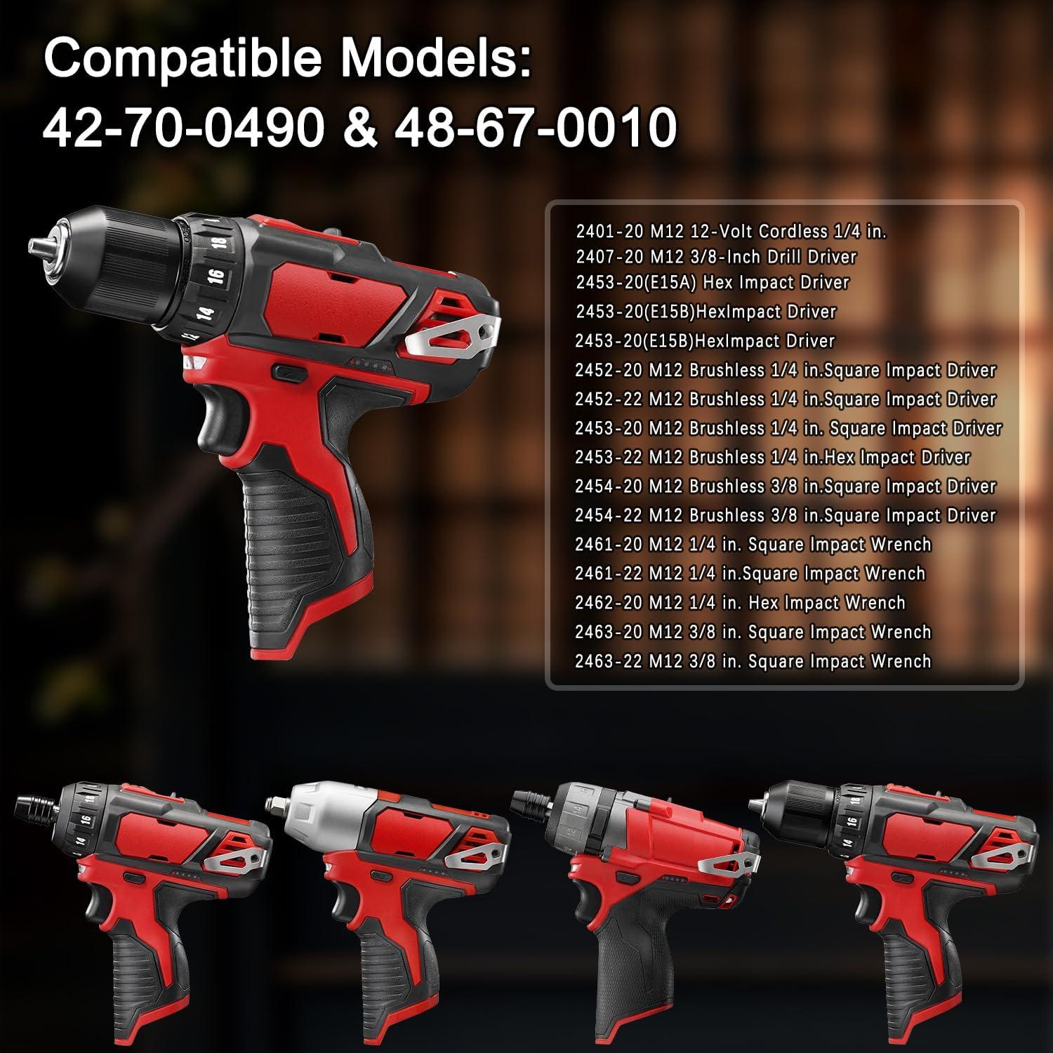 Kit de Clips de Cinturón Milwaukee M12 12V - 4 Piezas