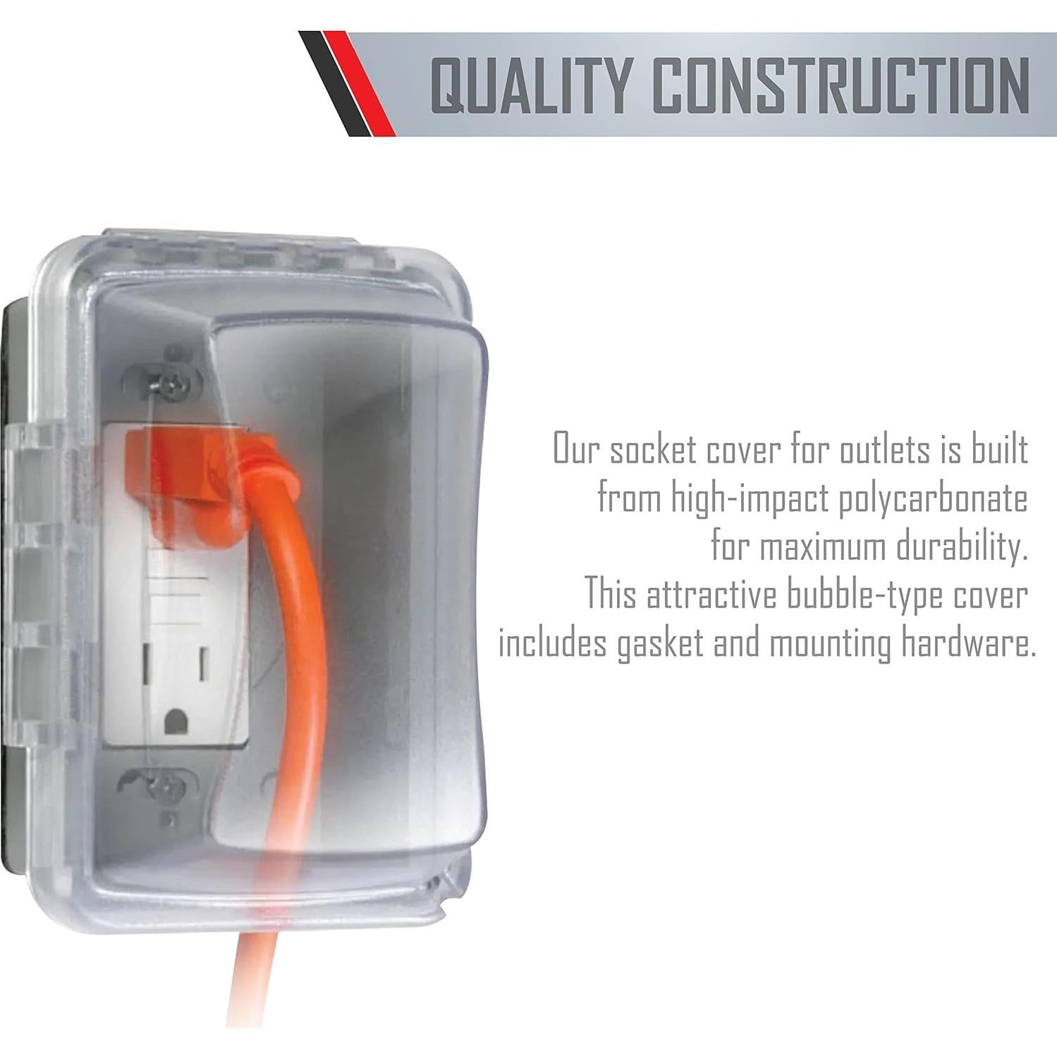 Cubierta a Prueba de Climas TayMac MM510C 1-Gang Transparente