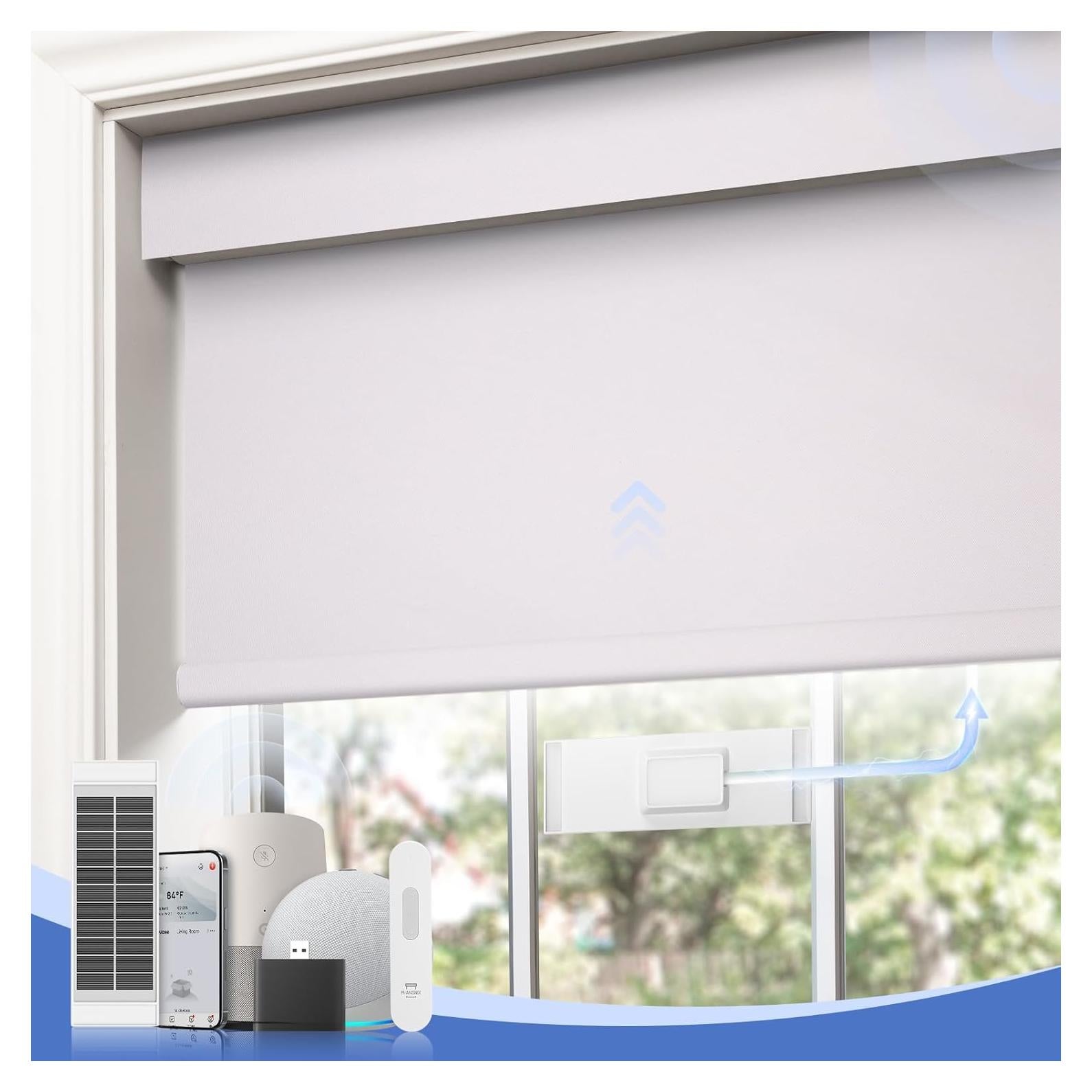 Persianas Motorizadas MANSNIX 55.88x182.88cm Control Remoto