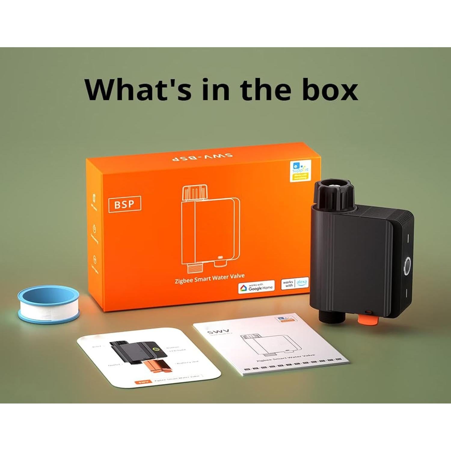 Válvula de Agua Inteligente Smilewolf Zigbee 3.0 Riego Automático