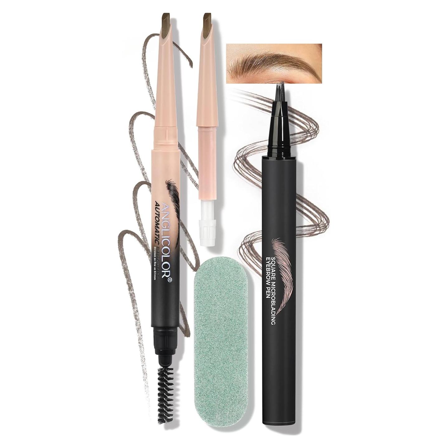 Bolígrafo de Cejas Anglicolor Microblading 01 Rubio Caramelo