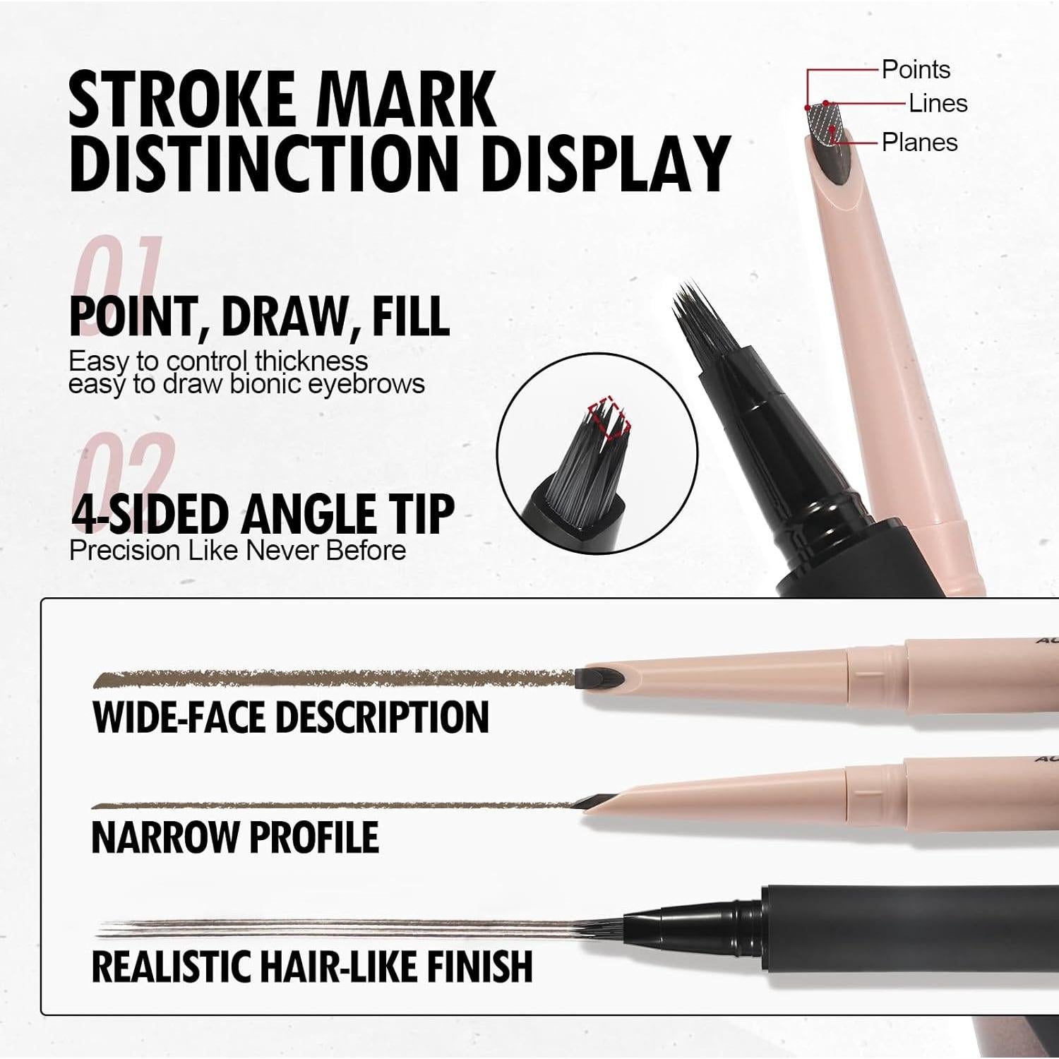 Bolígrafo de Cejas Anglicolor Microblading 01 Rubio Caramelo