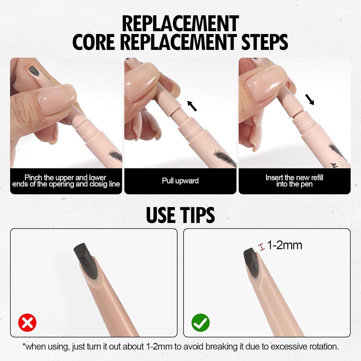 Bolígrafo de Cejas Anglicolor Microblading 01 Rubio Caramelo