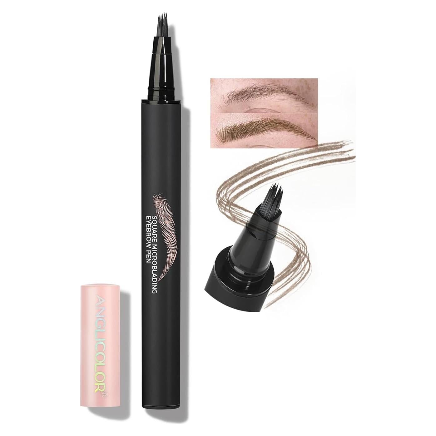 Bolígrafo de Cejas Anglicolor 02 Mocha Microblading Líquido