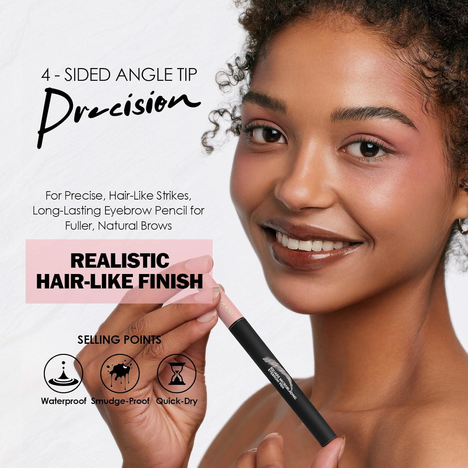 Bolígrafo de Cejas Anglicolor 02 Mocha Microblading Líquido