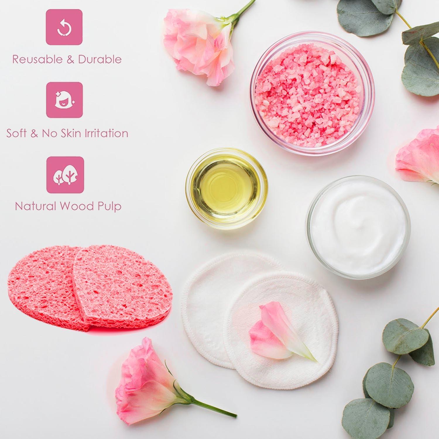 Esponjas Faciales Comprimidas GreenBoll 60 Unidades Naturales