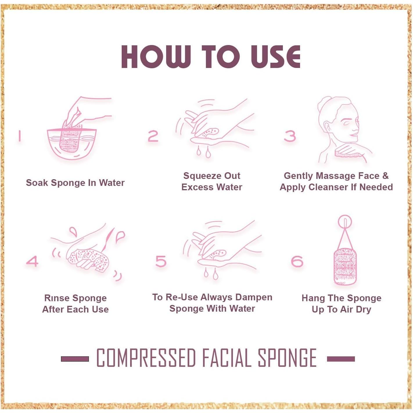 Esponjas Faciales Comprimidas GreenBoll 60 Unidades Naturales