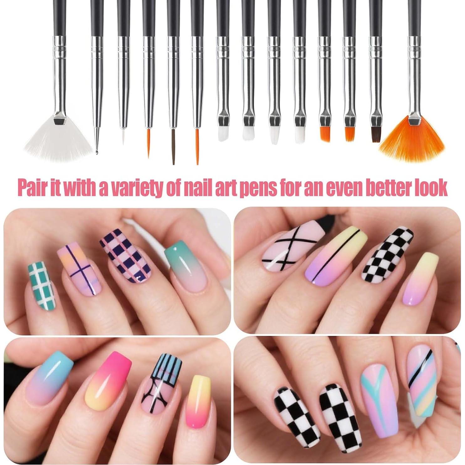 Kit de Pinceles de Arte de Uñas Artdone 32 Piezas con Herramientas