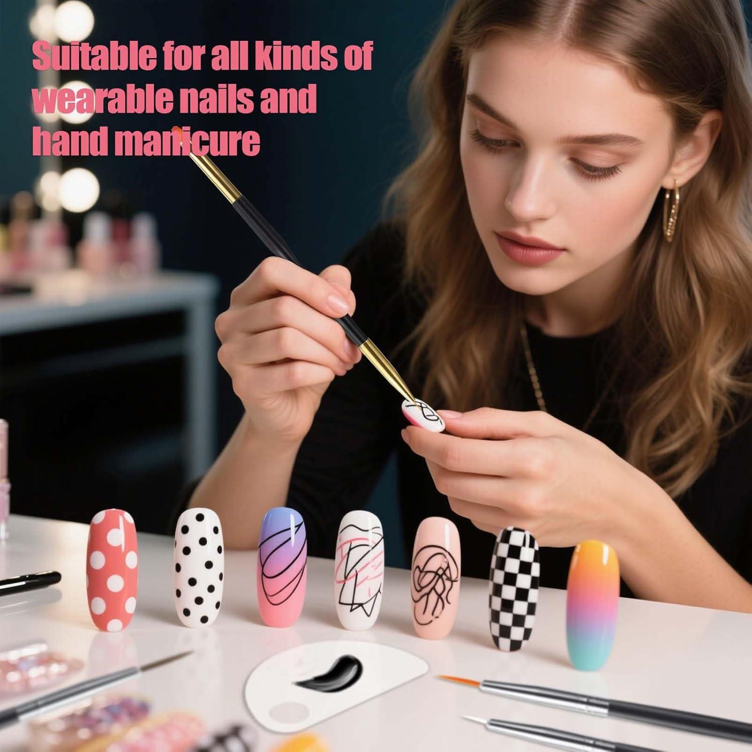 Kit de Pinceles de Arte de Uñas Artdone 32 Piezas con Herramientas