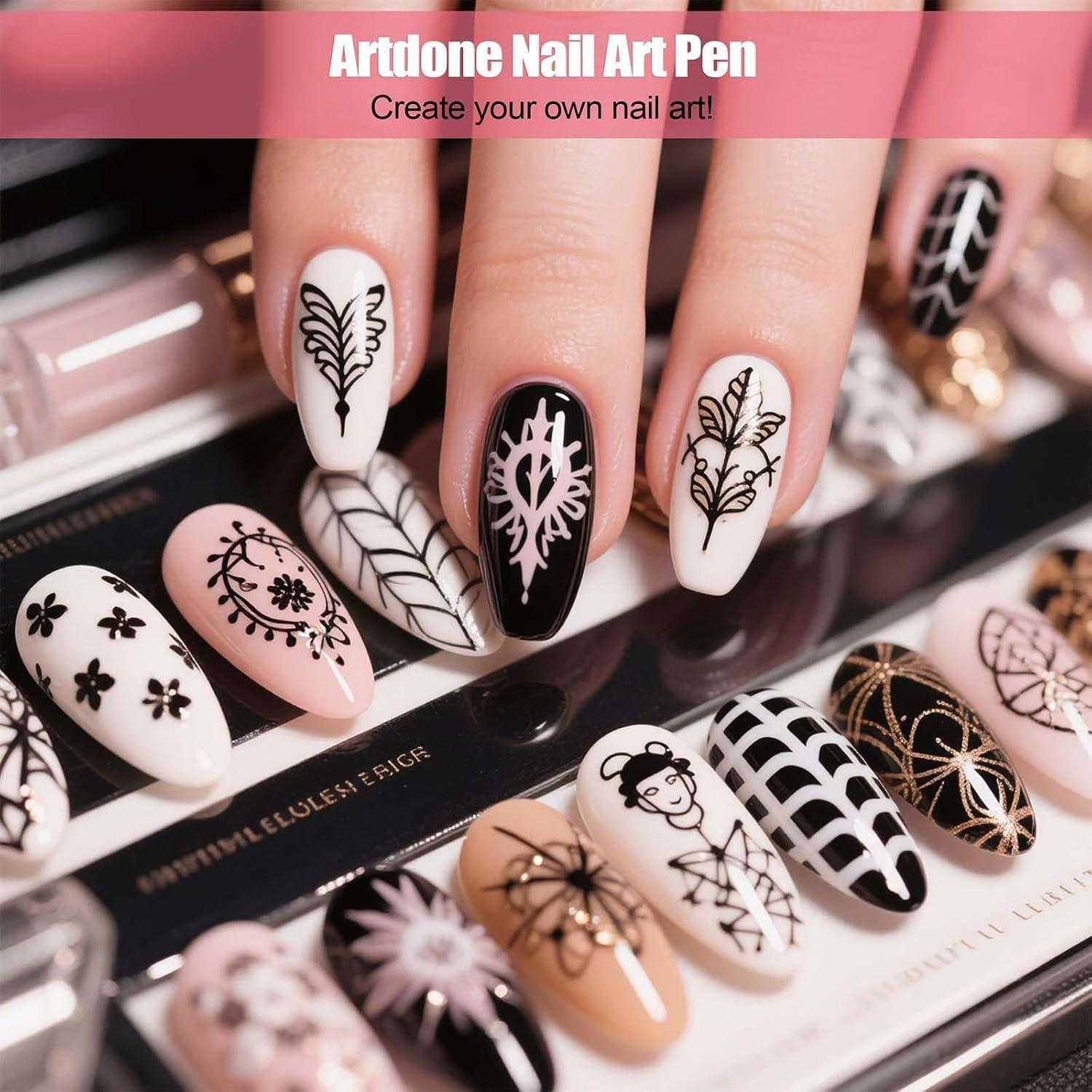 Kit de Pinceles de Arte de Uñas Artdone 32 Piezas con Herramientas