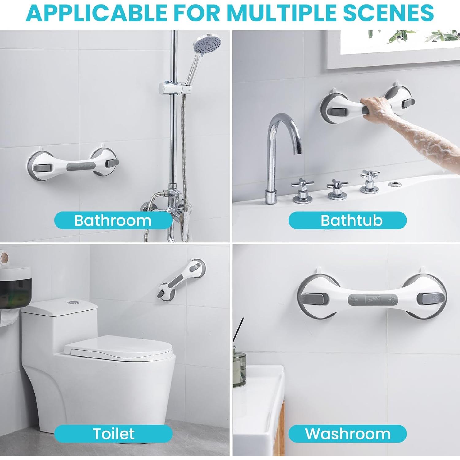 Barra de Ducha TAILI 30.48 cm Gris para Seguridad en Baño