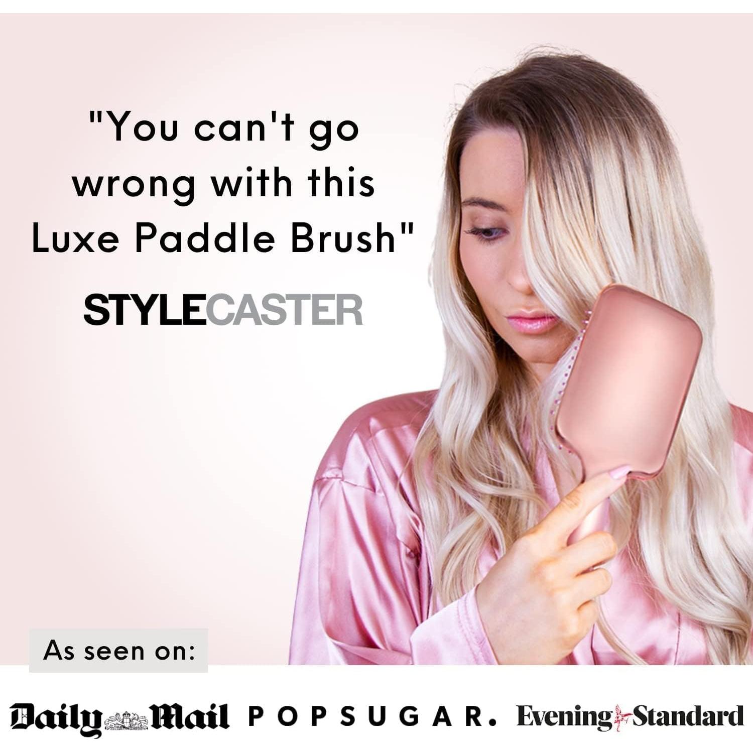 Cepillo Paddle Lily England Rosa Oro Negro - Profesional para Todos los Cabellos