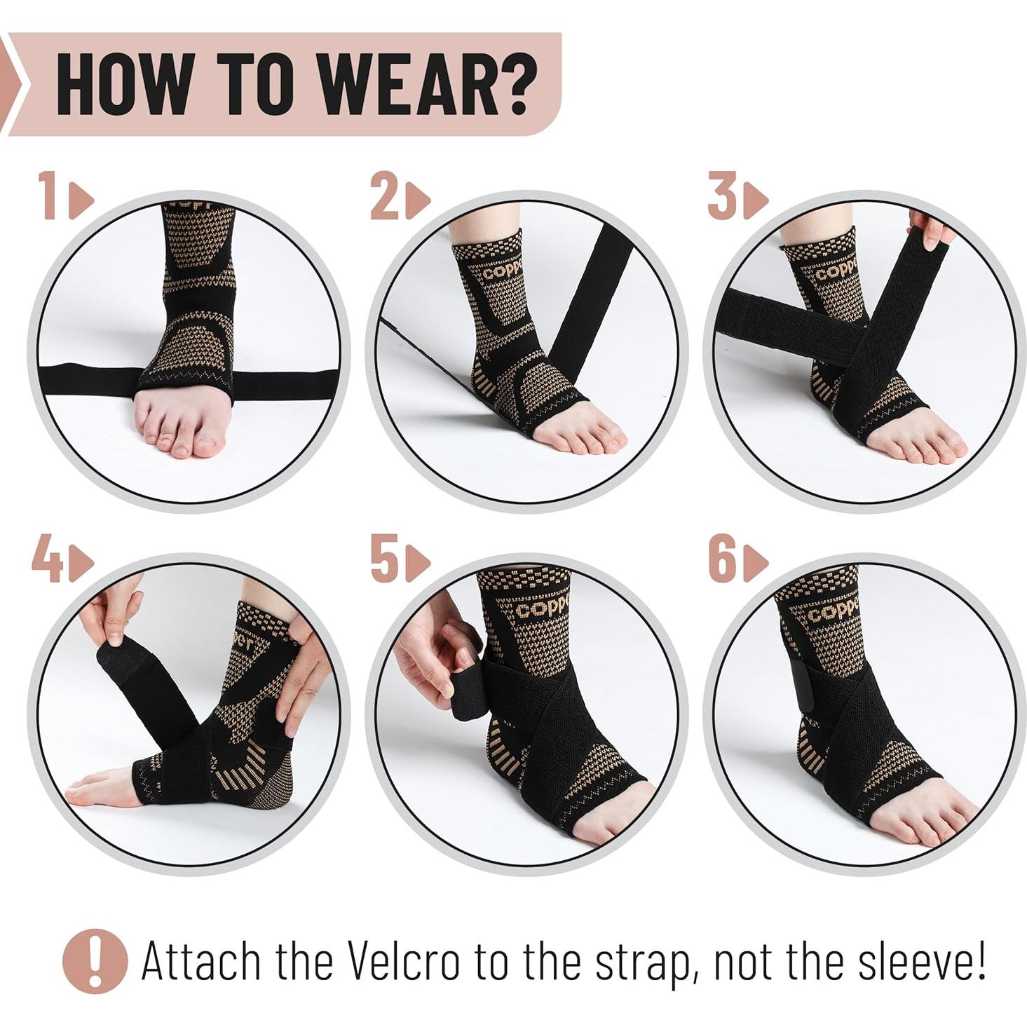 Férula para Tobillo DR. JK Pequeña Cobre y Negro Compresión