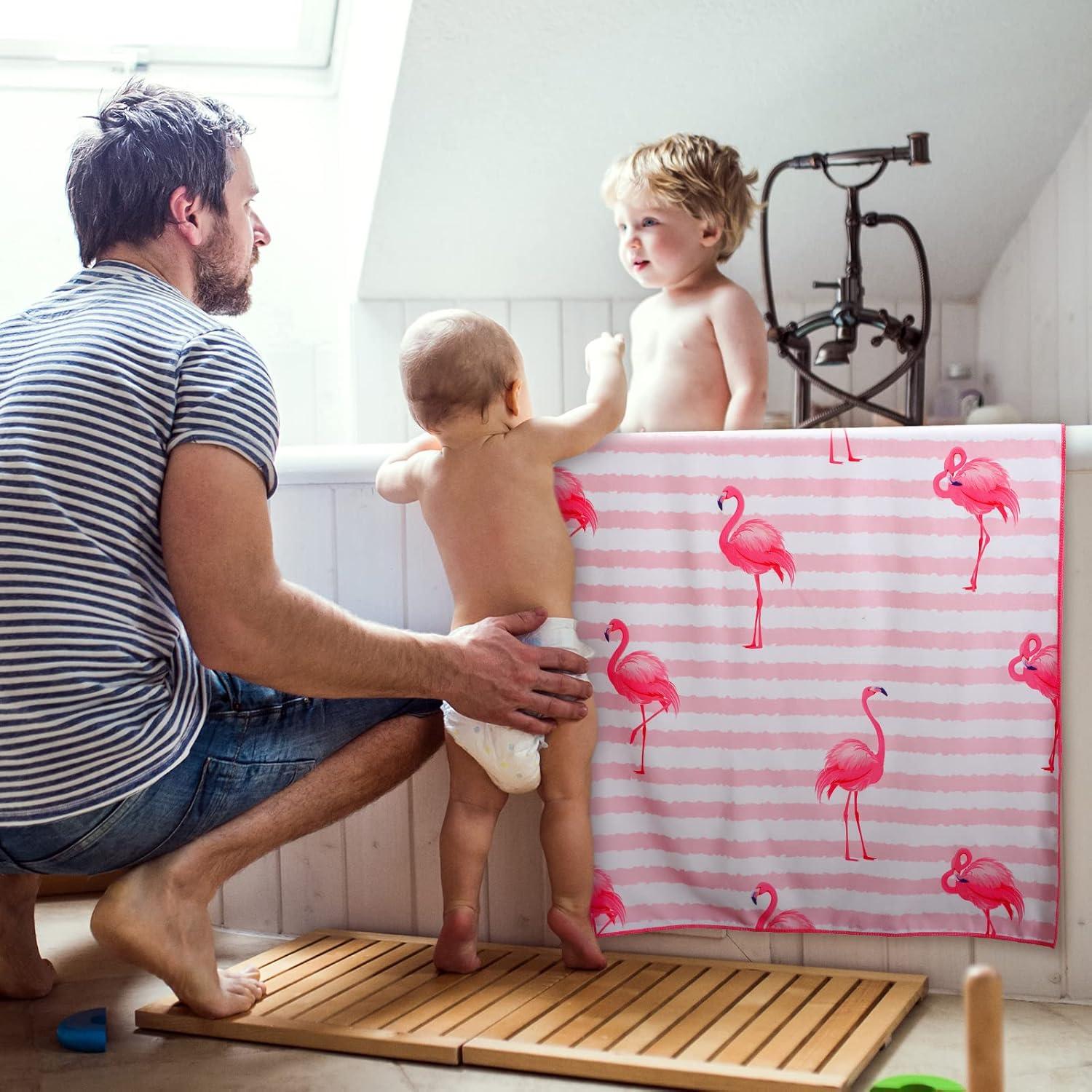 Toallas de Playa Microfibra Yahenda 2 Piezas Flamenco 71x140 cm