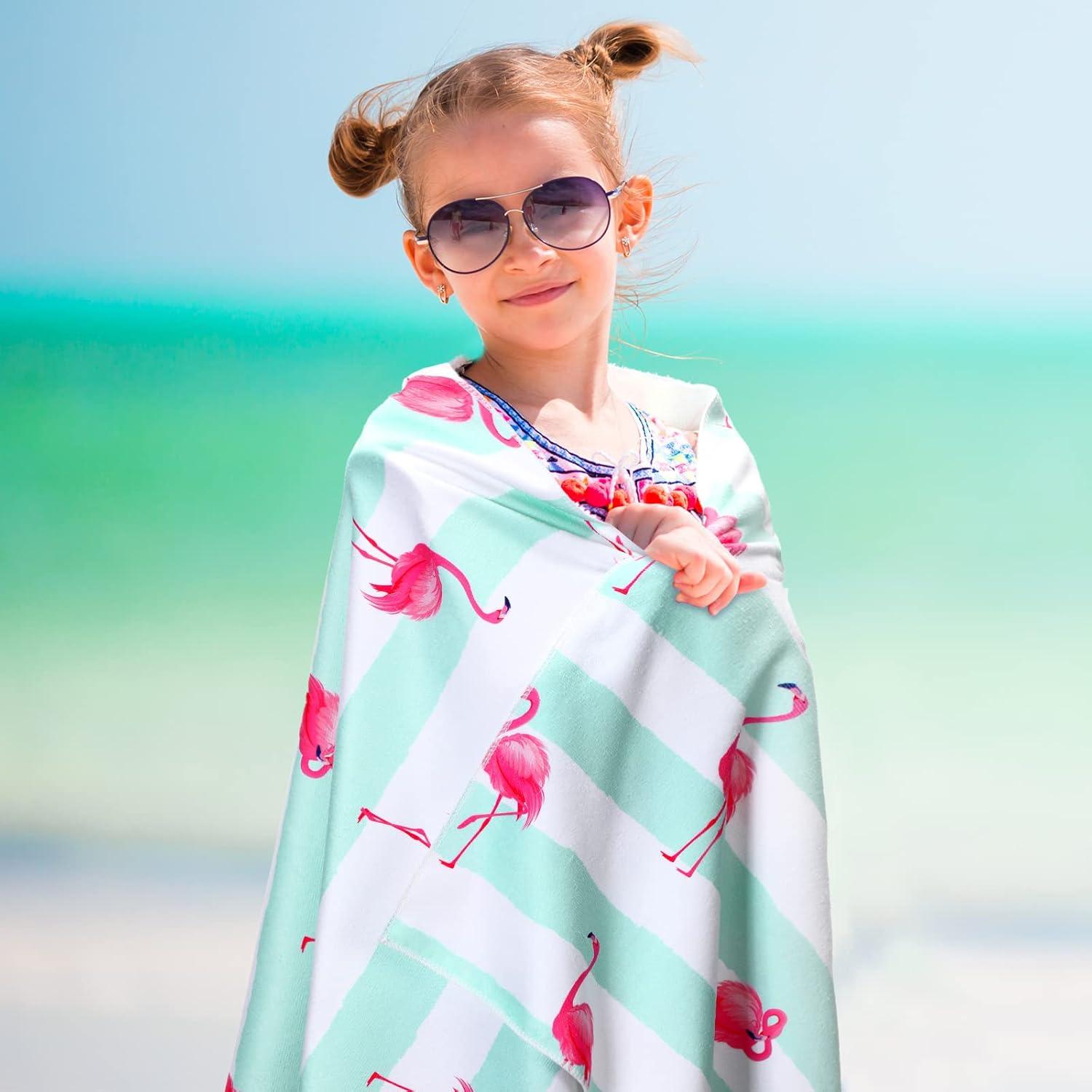 Toallas de Playa Microfibra Yahenda 2 Piezas Flamenco 71x140 cm