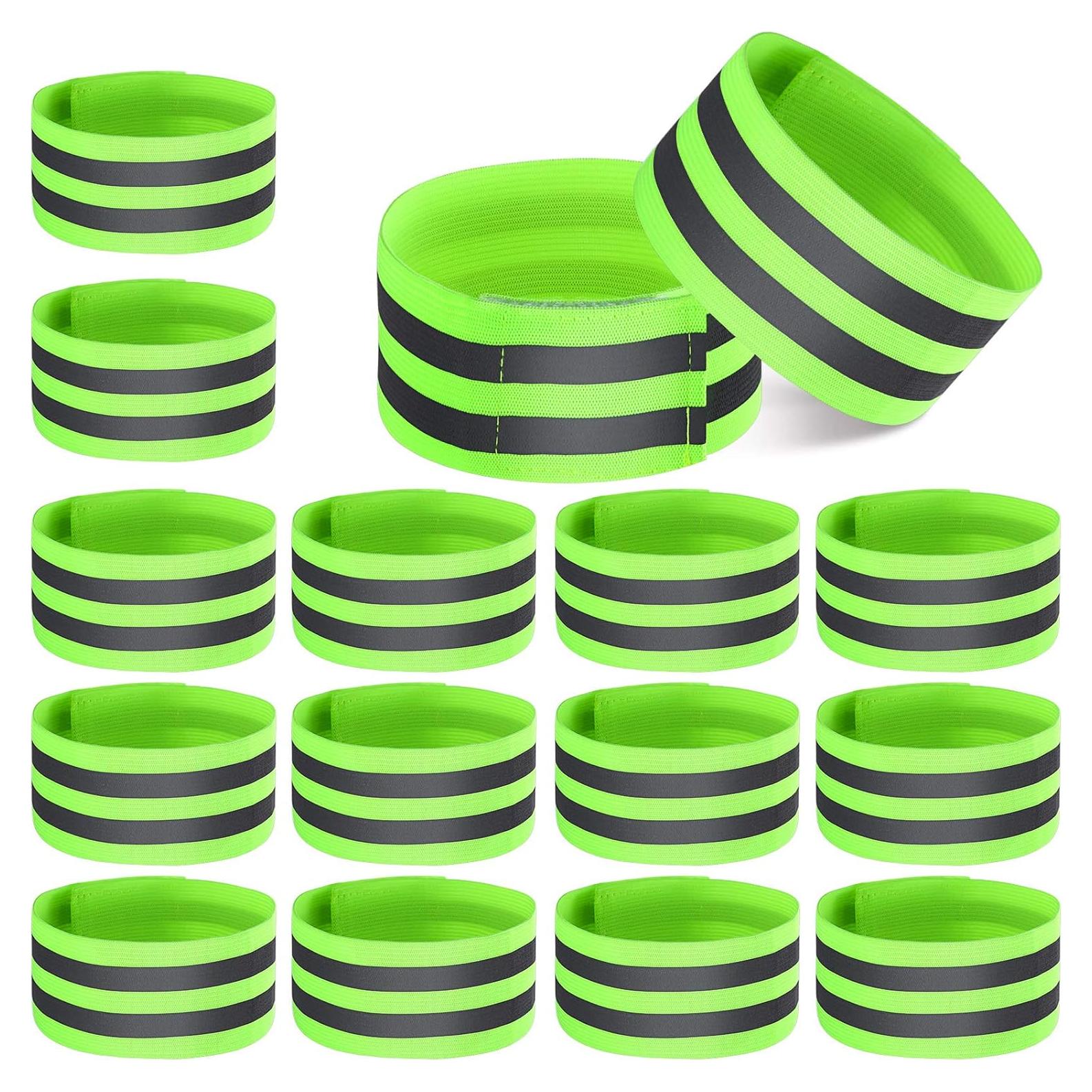 16 Bandas Reflectantes Gejoy para Correr y Caminar de Noche
