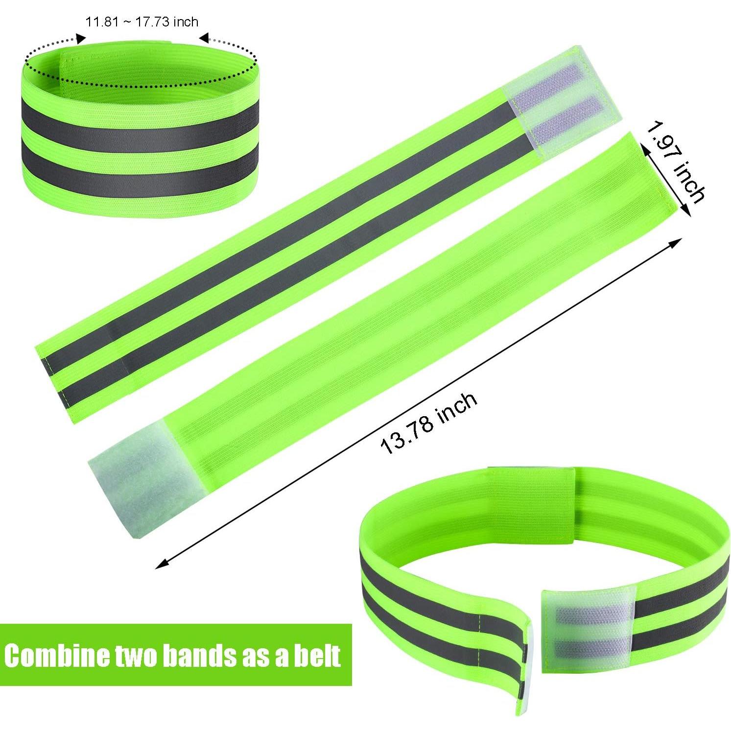 16 Bandas Reflectantes Gejoy para Correr y Caminar de Noche