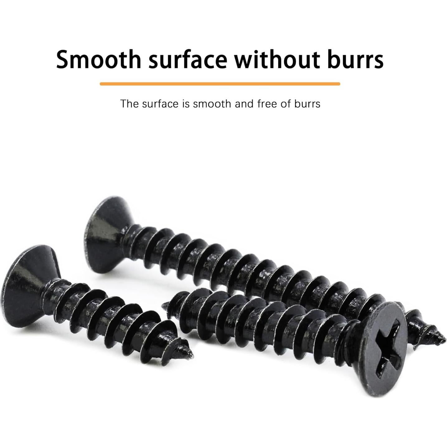 Tornillos Autorroscantes INDPROD #4 x 20mm Galvanizados Negros 200Pcs