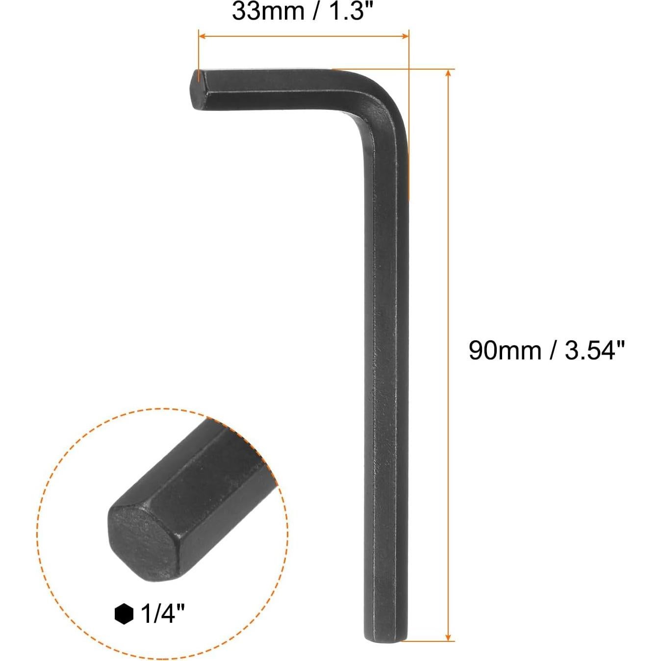 Llave Allen L-Forma 20pcs HARFINGTON 1/4" Acero Vanadio
