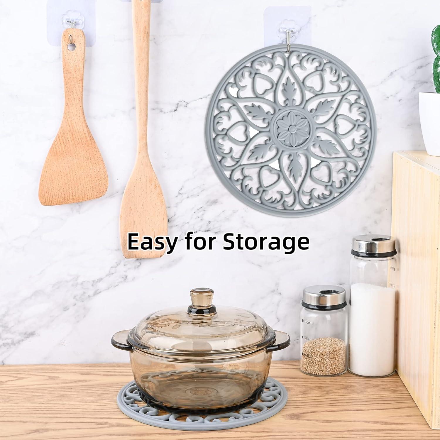 Trivetes de Silicona Smithcraft Set de 6 Antideslizantes 20x20cm