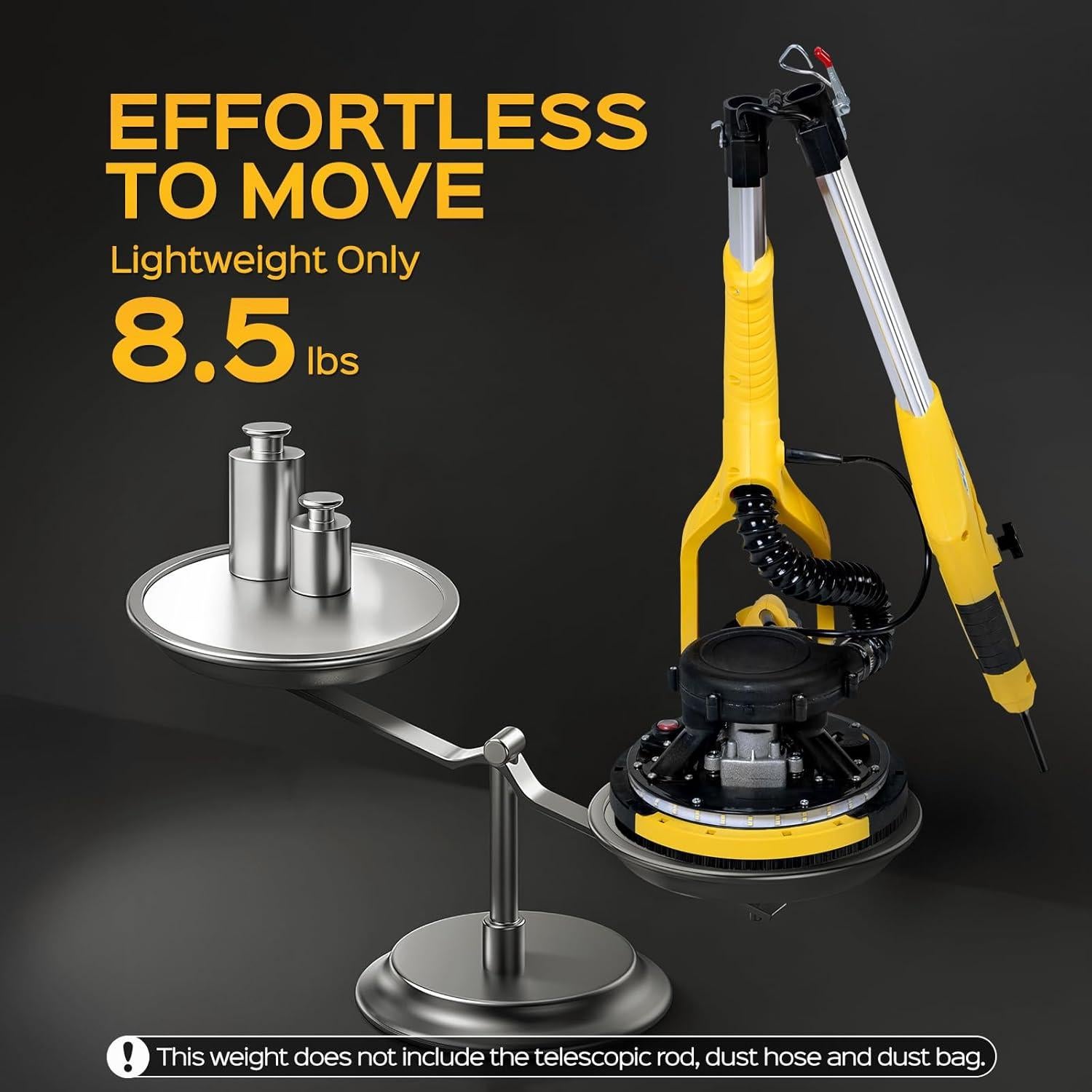 Lijadora Eléctrica de Drywall KUPERIA 8.5 Amp 800-1800 RPM