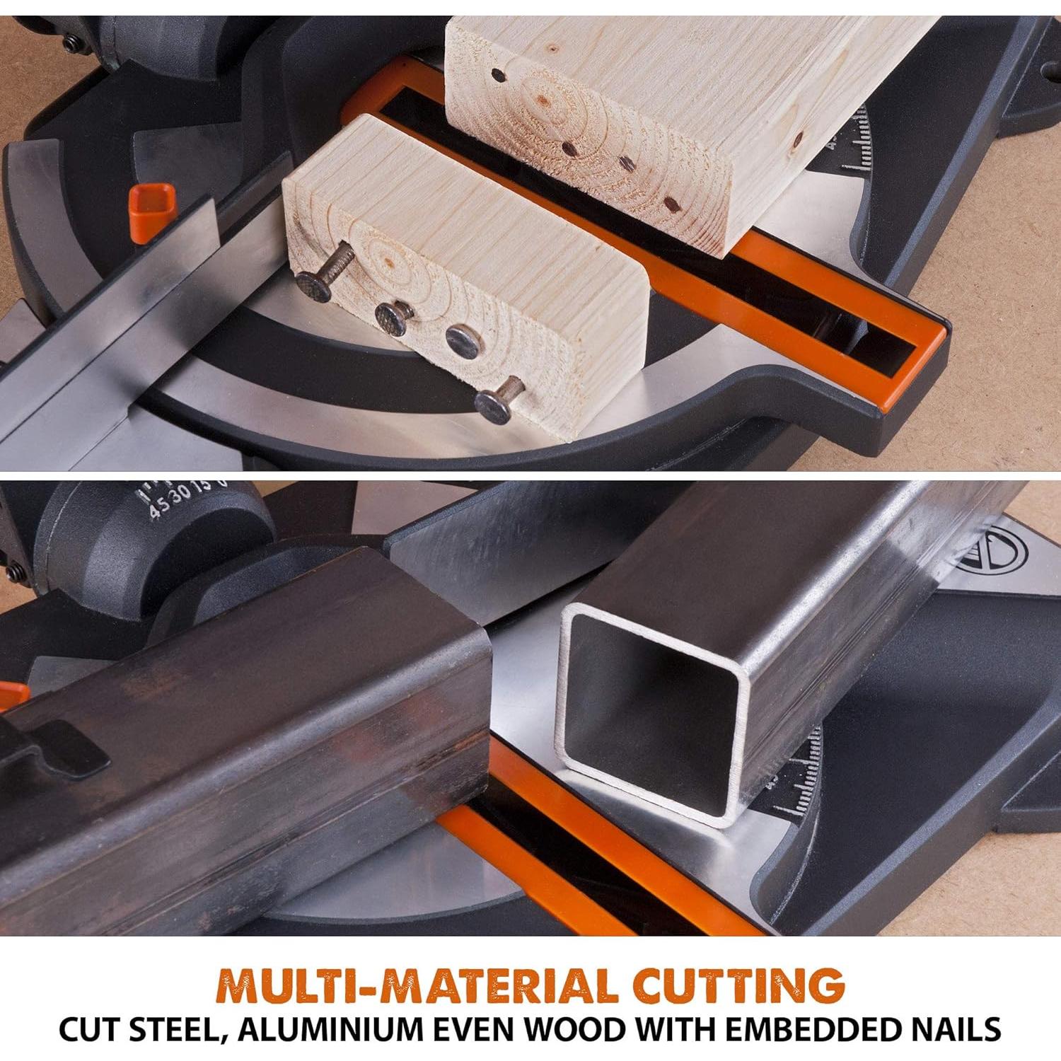 Sierra Ingletadora Compuesta Evolution R210CMS 1200W Multi-Material