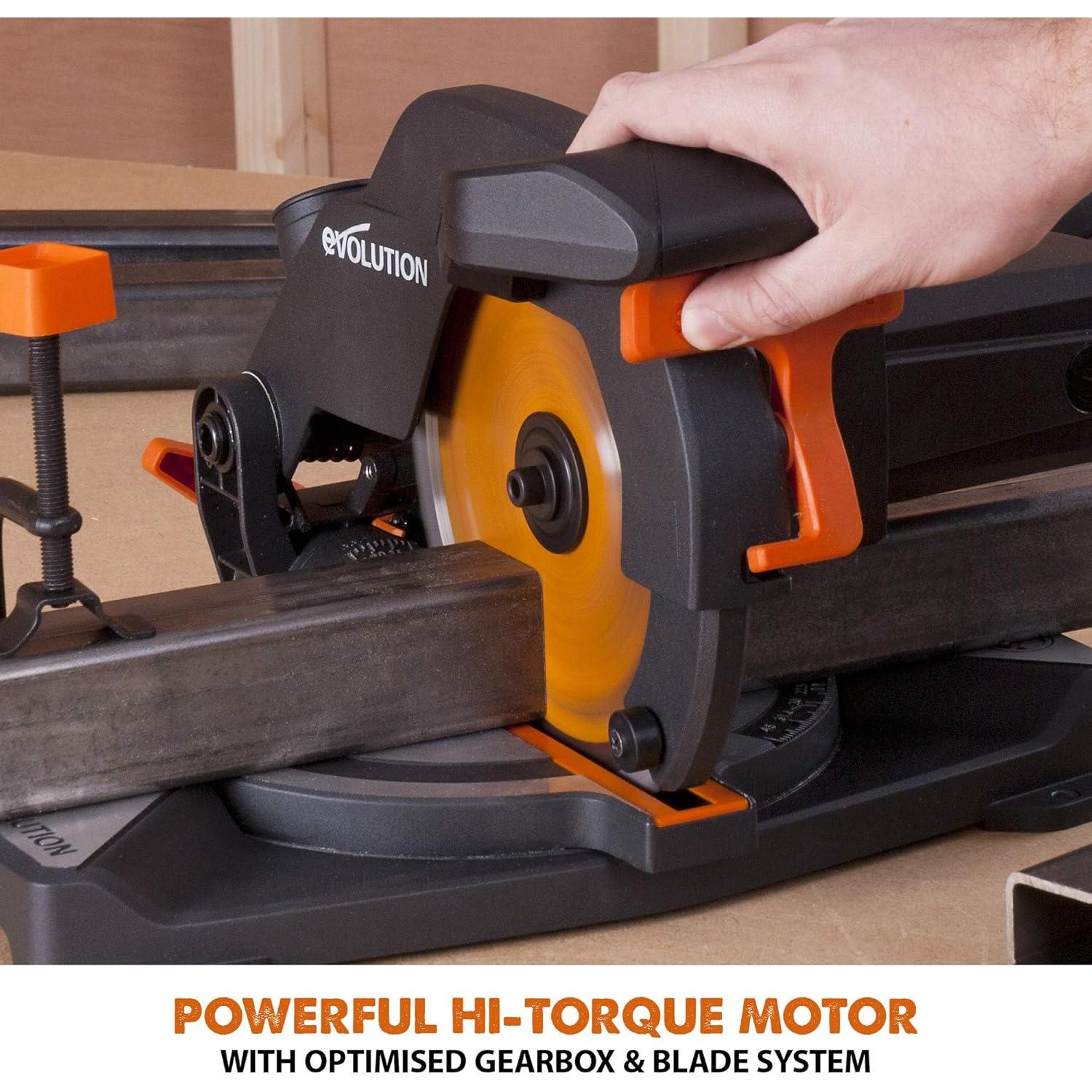 Sierra Ingletadora Compuesta Evolution R210CMS 1200W Multi-Material