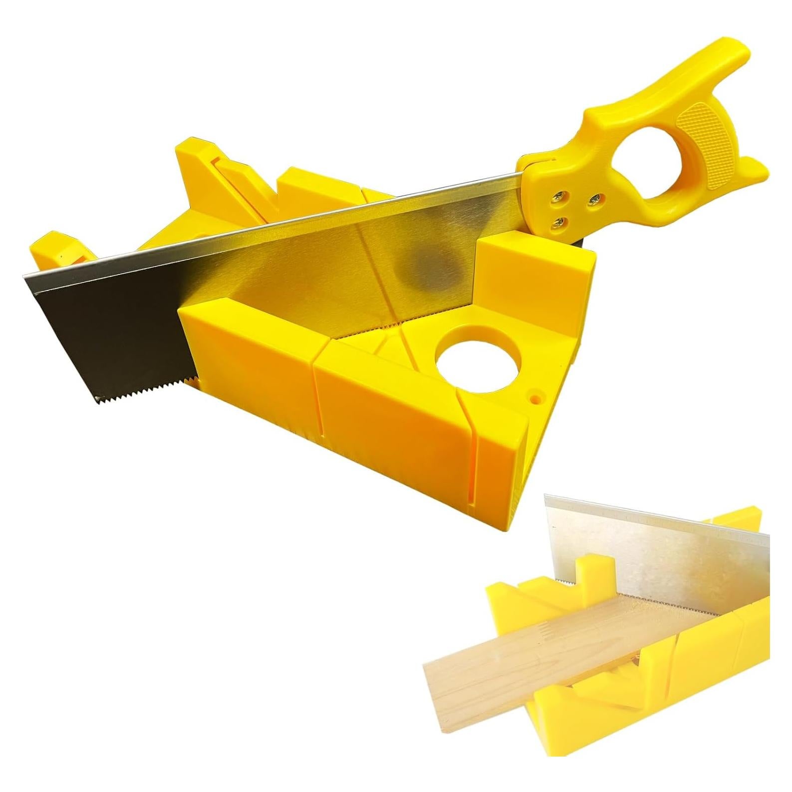 Juego de Caja de Inglete y Sierra Luexian 30 cm Manualidades