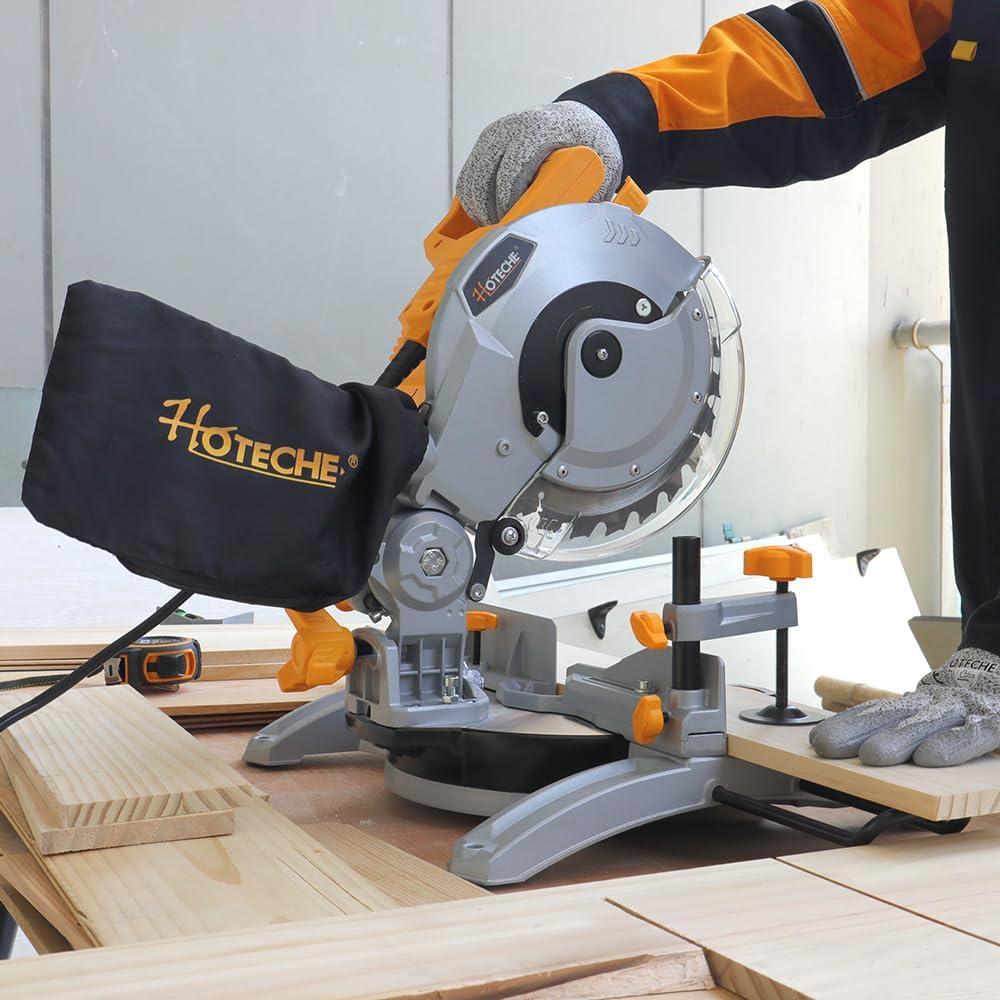 Sierra Ingletadora Hoteche 210mm 11A 5000RPM para Madera