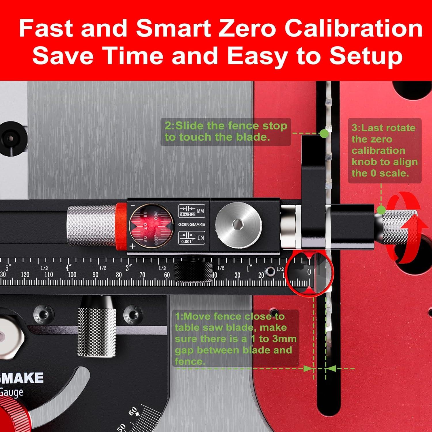 Medidor de Inglete GOINGMAKE para Sierra de Mesa 91.44 cm