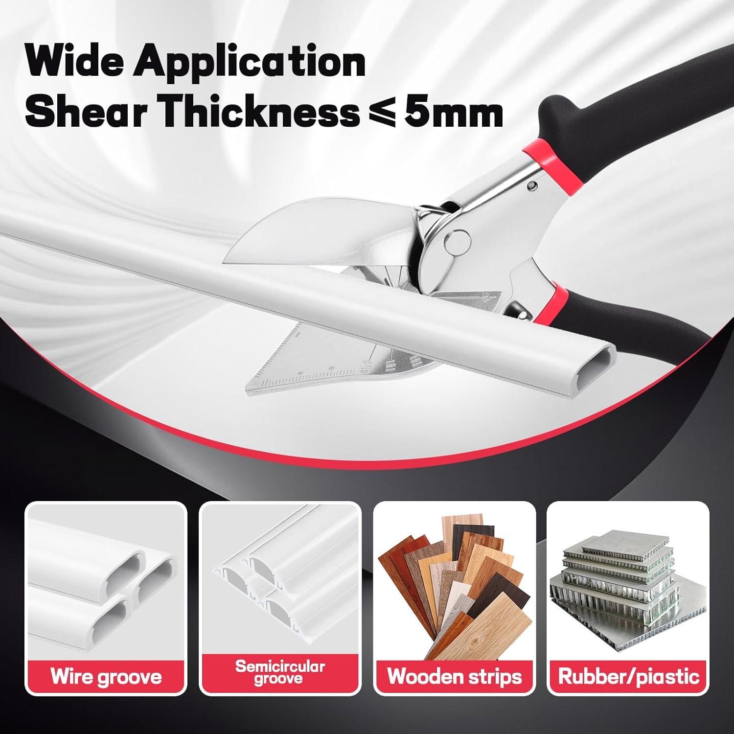 Tijeras de Inglete BECOMFY con Cuchilla SK5 y Ajuste 45-135°