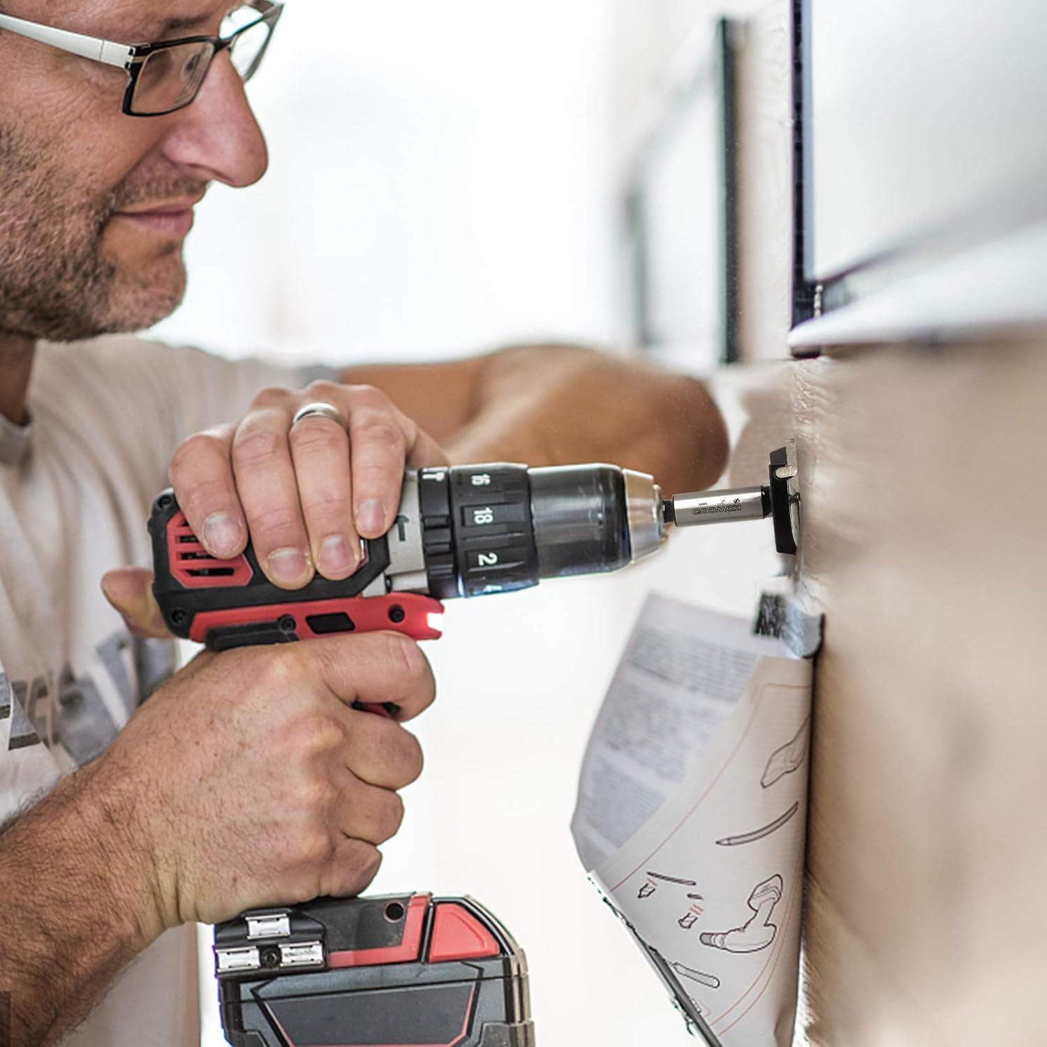 Juego de 14 Brocas Forstner Kowood C2 Carburo para Madera